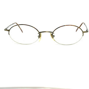 Calvin Klein 343 556 Brown Half Rim Eyeglasses Frames 140 Italy Designer H18959